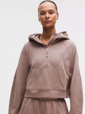 Lululemon Women's Oversized Scuba Half-Zip in Mauve